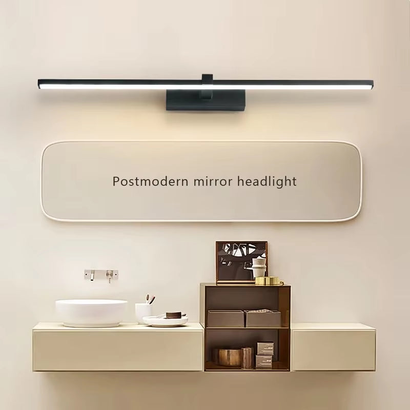 Modern LED Wall Light Bathroom Hardwares Wall Lamp Three Colors Lights Aluminum Led Bathroom Bath Mirror Line Lamp Make up Light