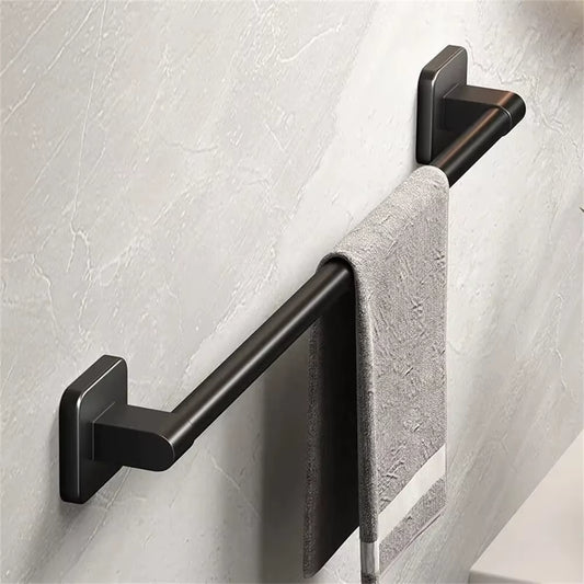 Wall Mounted Towel Rack Bathroom Storage Rack No Drilling Bathroom Horizontal Bar Towel Rack Kitchen Bathroom Accessories