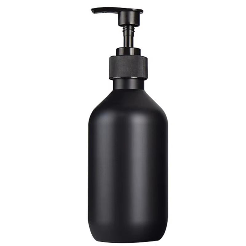 Matte Black 300/500Ml Soap Bottle Liquid Soap Dispenser Refillable Empty Shampoo Conditioner Container for Bathroom Supplies