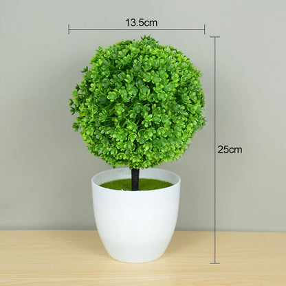 Artificial Plants Bonsai Small Tree Pot Fake Plant Flowers Potted Ornaments for Home Room Table Decoration Hotel Garden Decor