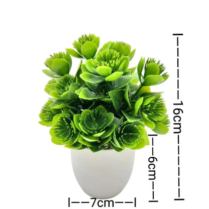 1Pc Artificial Plants with Plastics Pots Perfect Greenery for Home Decorationsoffice Desk Living Room and Bedroom Decoration