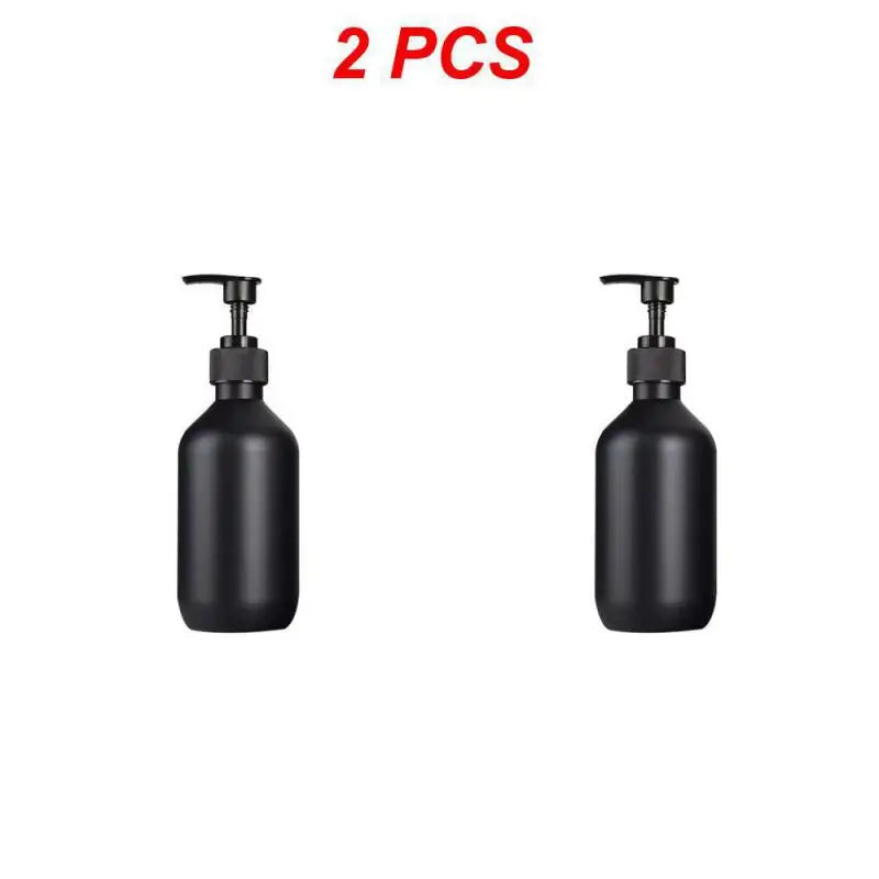 Matte Black 300/500Ml Soap Bottle Liquid Soap Dispenser Refillable Empty Shampoo Conditioner Container for Bathroom Supplies