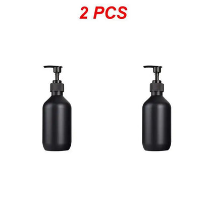 Matte Black 300/500Ml Soap Bottle Liquid Soap Dispenser Refillable Empty Shampoo Conditioner Container for Bathroom Supplies