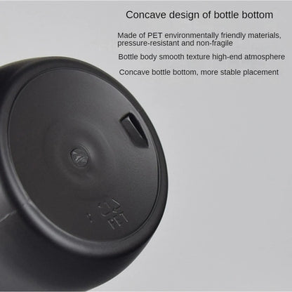 Matte Black 300/500Ml Soap Bottle Liquid Soap Dispenser Refillable Empty Shampoo Conditioner Container for Bathroom Supplies