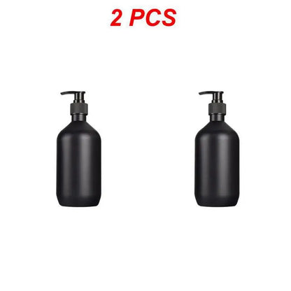 Matte Black 300/500Ml Soap Bottle Liquid Soap Dispenser Refillable Empty Shampoo Conditioner Container for Bathroom Supplies