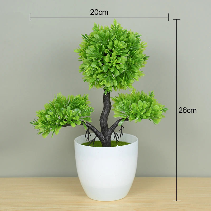 Artificial Plants Bonsai Small Tree Pot Fake Plant Flowers Potted Ornaments for Home Room Table Decoration Hotel Garden Decor