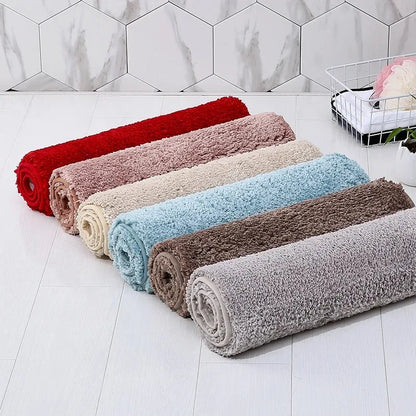 Soft Comfortable Thick Plush Floor Mat,Bathroom Floor Rug,Bedroom Carpet,Living Room Mat,Non-Slip Rug,Water Absorption Anti-Slip