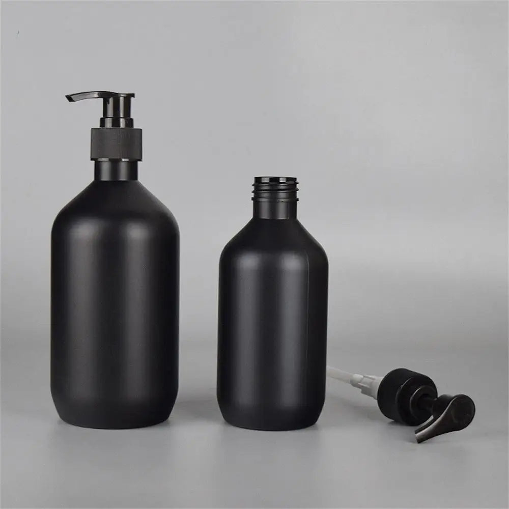 Matte Black 300/500Ml Soap Bottle Liquid Soap Dispenser Refillable Empty Shampoo Conditioner Container for Bathroom Supplies