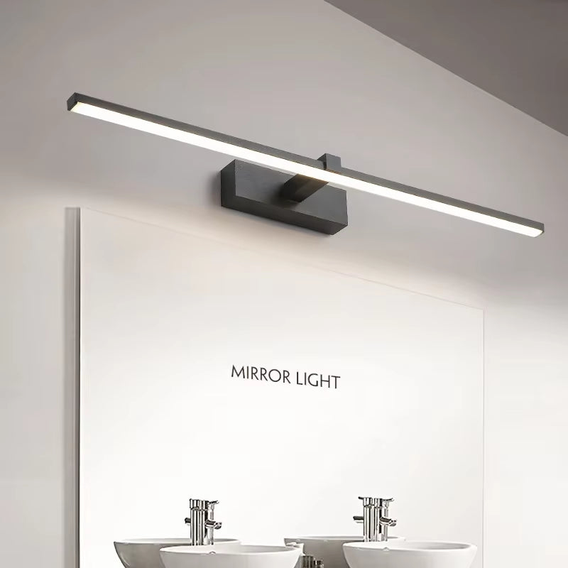 Modern LED Wall Light Bathroom Hardwares Wall Lamp Three Colors Lights Aluminum Led Bathroom Bath Mirror Line Lamp Make up Light