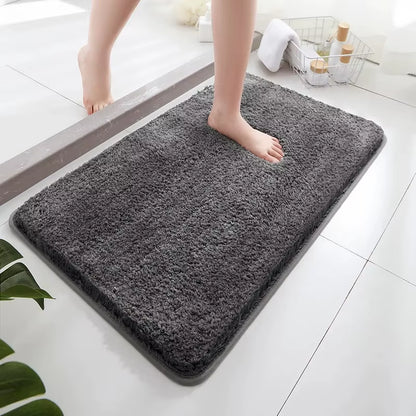 Soft Comfortable Thick Plush Floor Mat,Bathroom Floor Rug,Bedroom Carpet,Living Room Mat,Non-Slip Rug,Water Absorption Anti-Slip